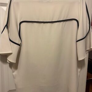 Calvin Klein Cream Top with Black Accents- dry cleaned